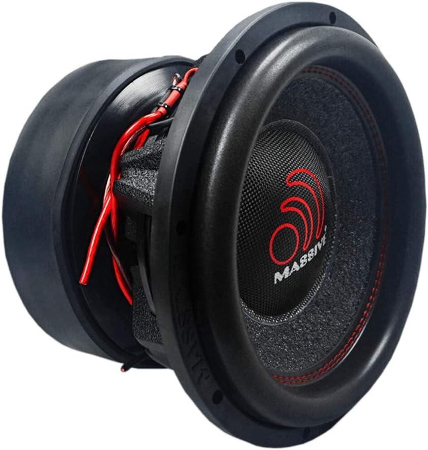 8 Inch 900 Watt RMS Dual 4 Ohm Car Audio Subwoofer R11073