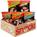 Cheese Flavored Snacks, Flamin' Hot Mix Variety Pack (Pack of 40) X508
