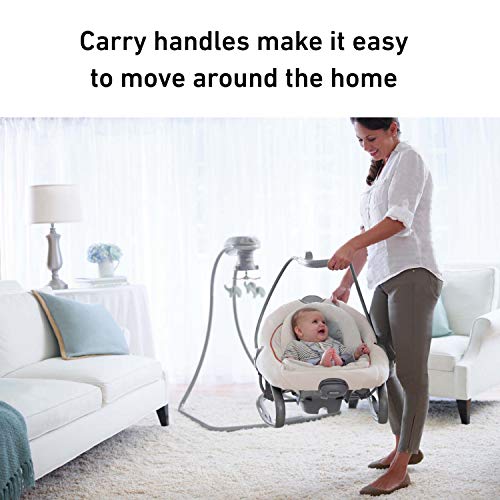Removable Swing Seat Swing and Rocker with 6 Swinging Speeds E982