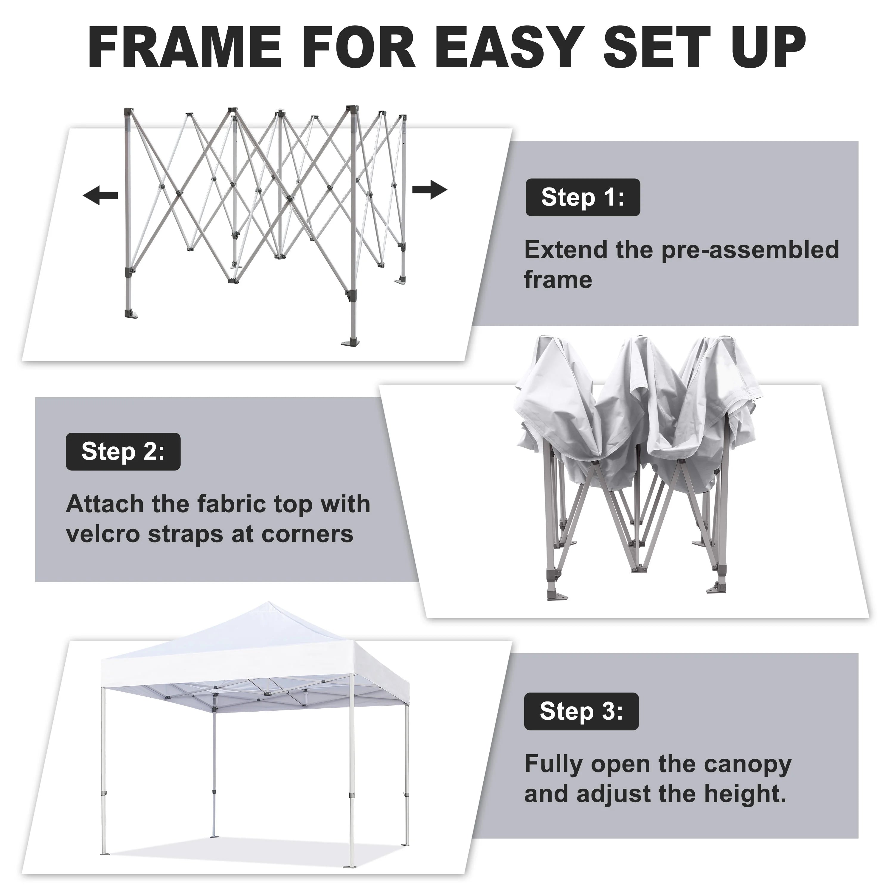 5x5 Pop up Canopy Heavy Duty Tent L28900