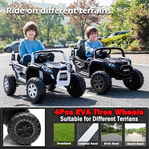 24v 4WD Ride On Truck Electric Car with Remote Control, Blue F283486