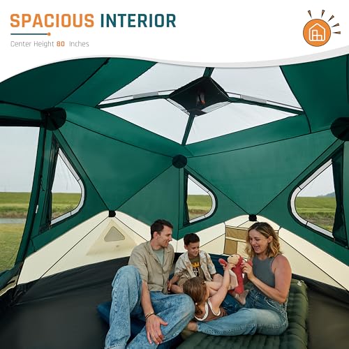 4/6/8 Person Instant Cabin Tent T120519