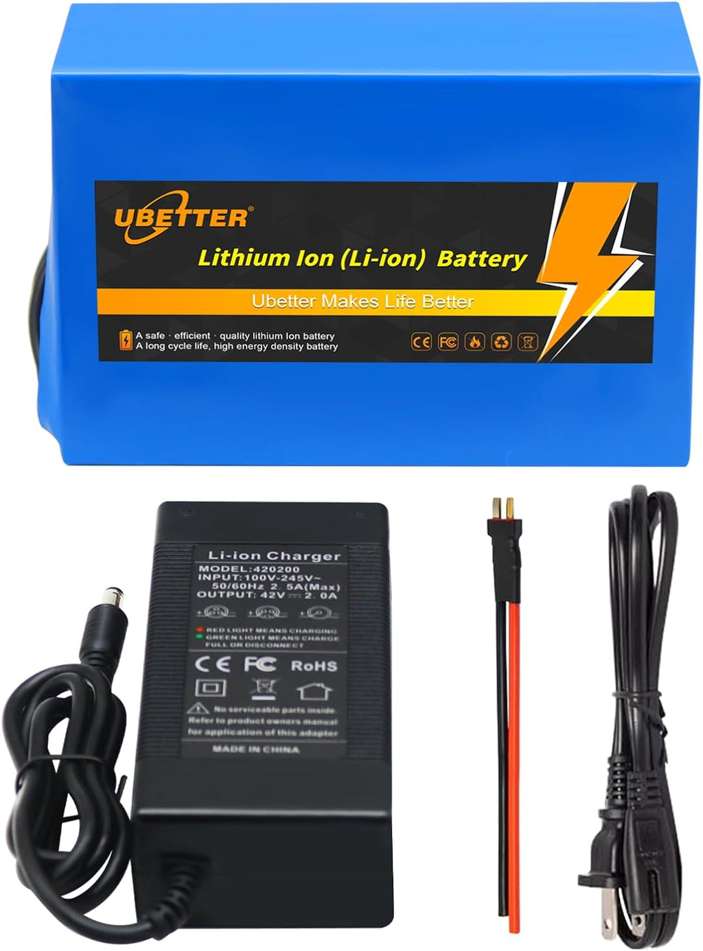 36V 20Ah Lithium Ebike Battery with 2A Fast Charger N1469