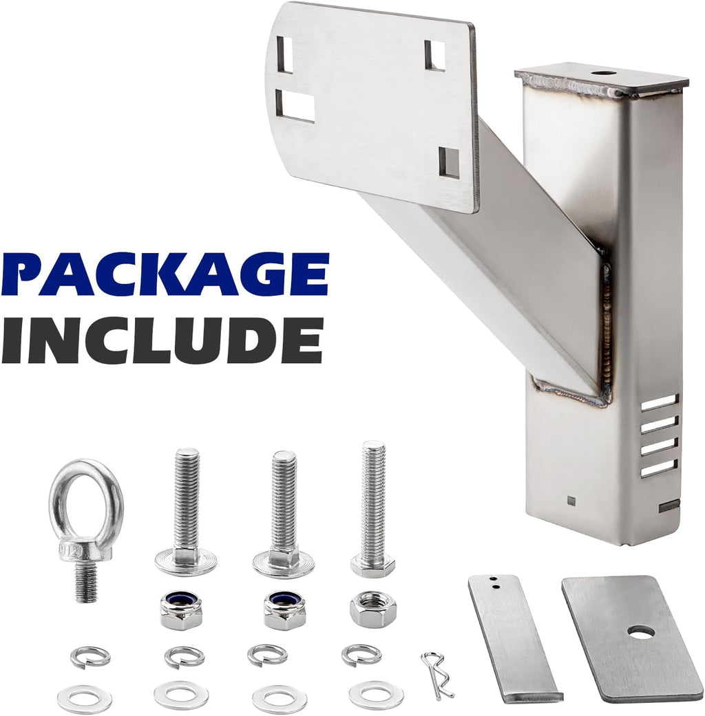 Stake Pocket Spare Tire Carrier Mount for 4, 5, 6 Lugs Trailer Wheels C794410