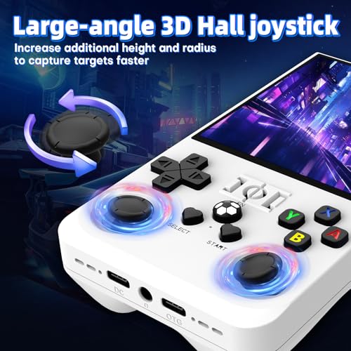 Retro Handheld Gaming Console with 64GB TF Card Transparent Gray Q19438