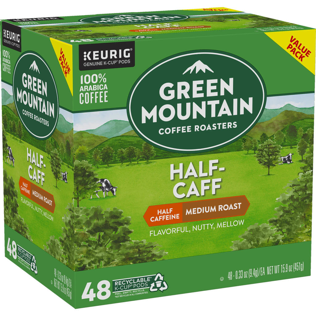 Half Caff Medium Roast Coffee K-Cup Pods, 48 Count D557745