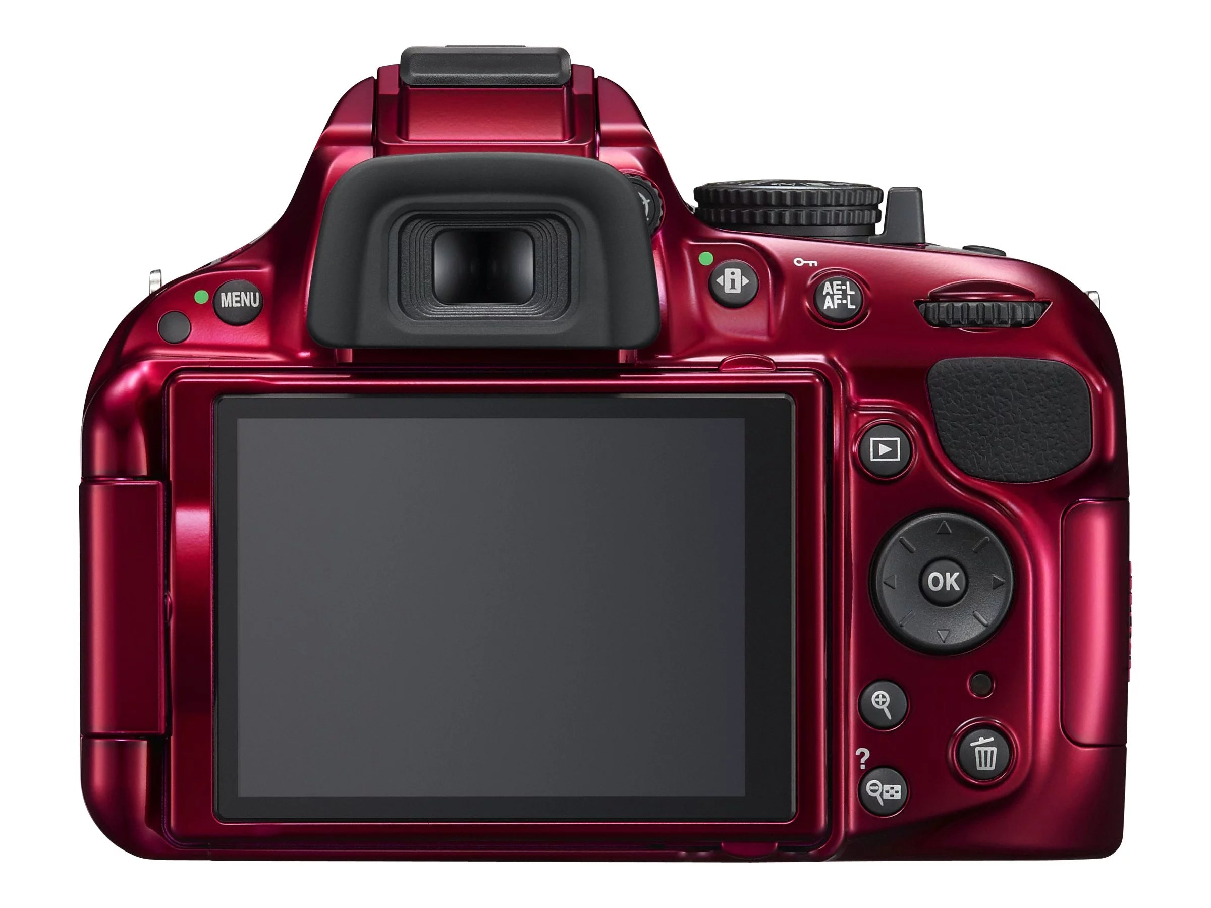 Red Digital Camera SLR 24.1 MP 3x Optical Zoom 18-55mm Lens S409970