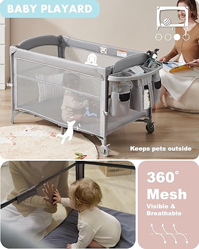 4 in 1 Bassinet Bedside Sleeper R434184