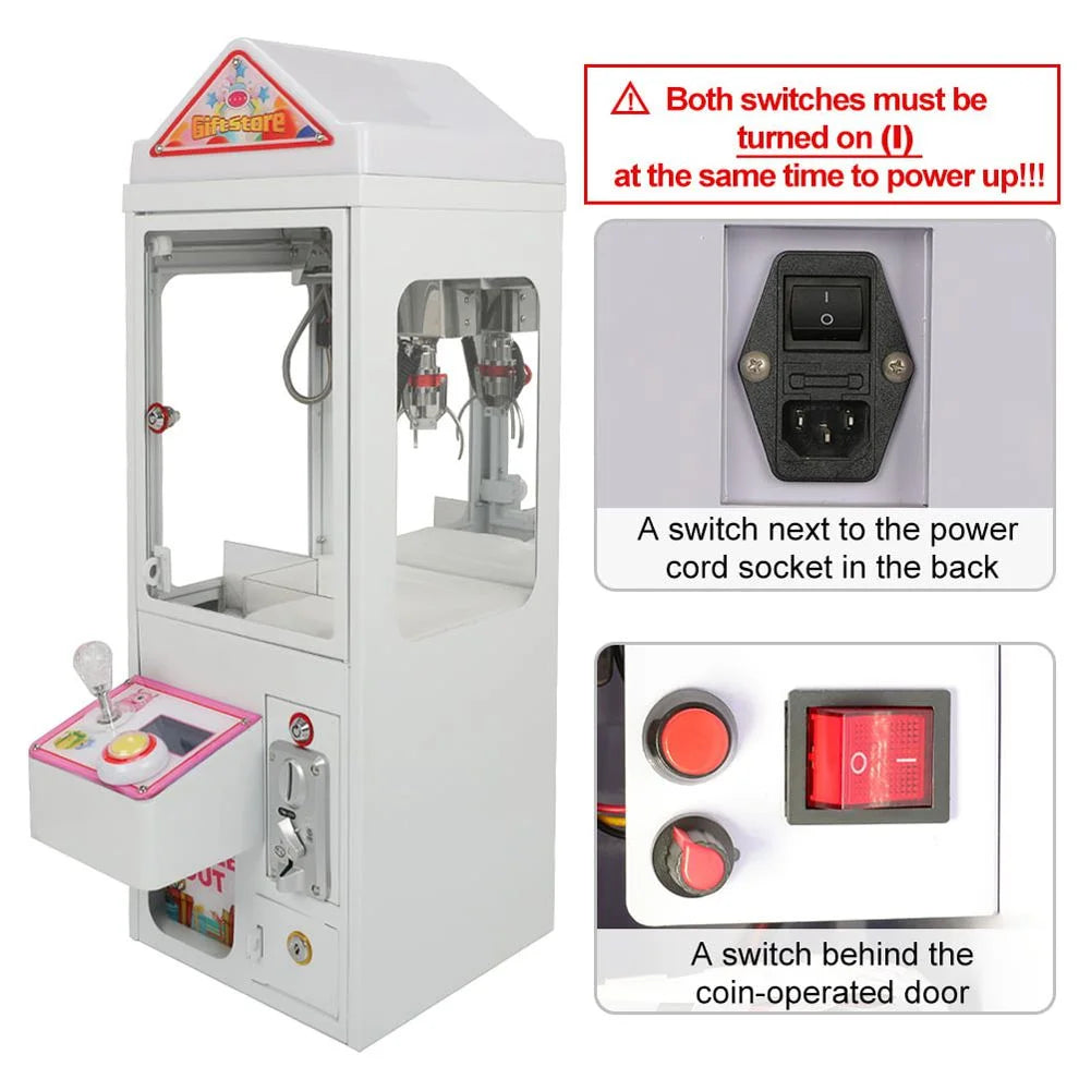 Mini Claw Crane Machine 110V Metal Case P1764