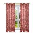 63 Inch Length Winter Snowflakes Pattern 2 Panel Curtains Q89249