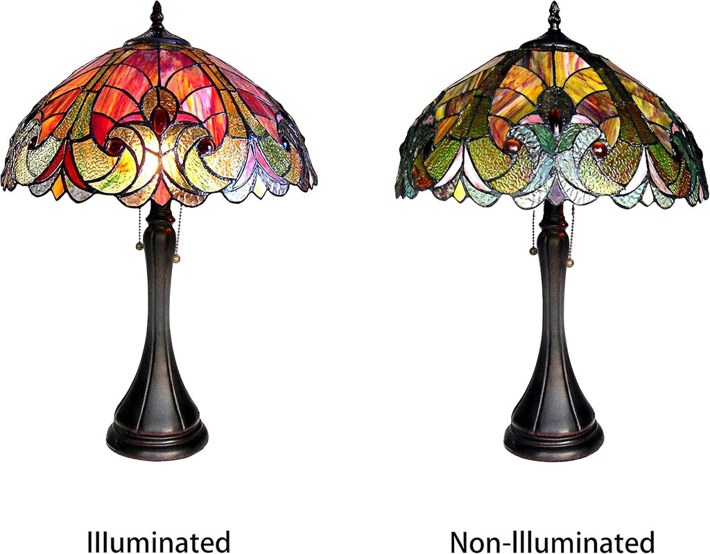 2 Light Victorian Table Lamp 16" Shade K896429