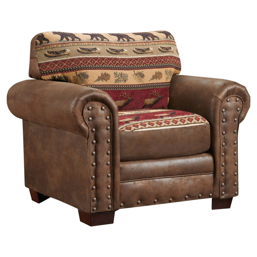 4-piece Microfiber Sofa Set in Brown U211