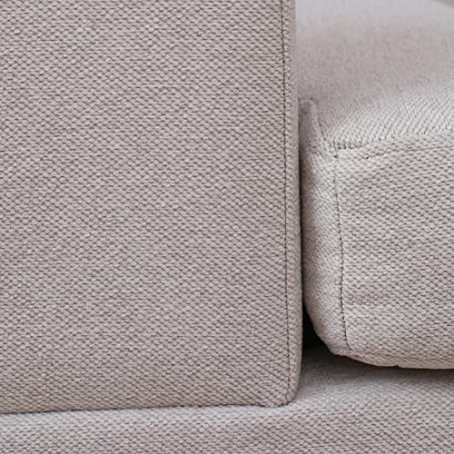 Beige U-Shape Sectional Sofa B6711
