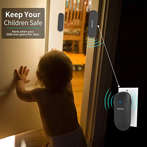 Door Chime with 500ft Operating Range 52 Chime Adjustable Volume Mute Mode LED Indicators N197719