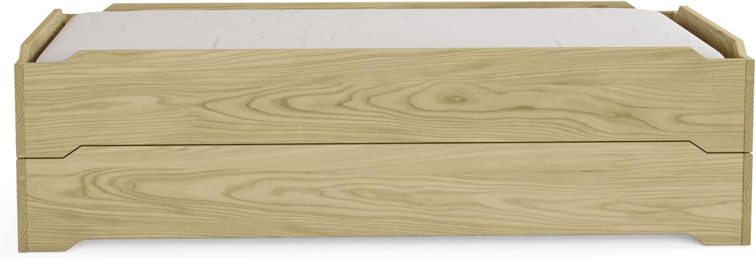 Twin over Twin Stackable Wooden Bed Frame Set of Two R2913