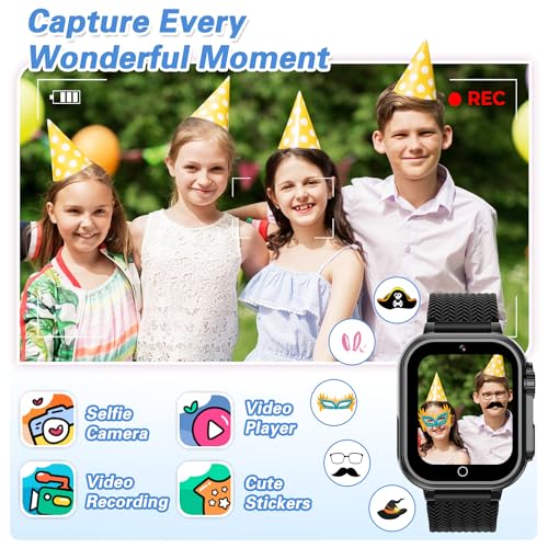 Kids Smart Watch with 32 Puzzle Games Camera Music Player Pedometer H8163