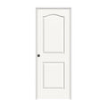 28 in. x 80 in. White Painted Right-Hand Textured Molded Composite MDF Single Prehung Interior Door F507200