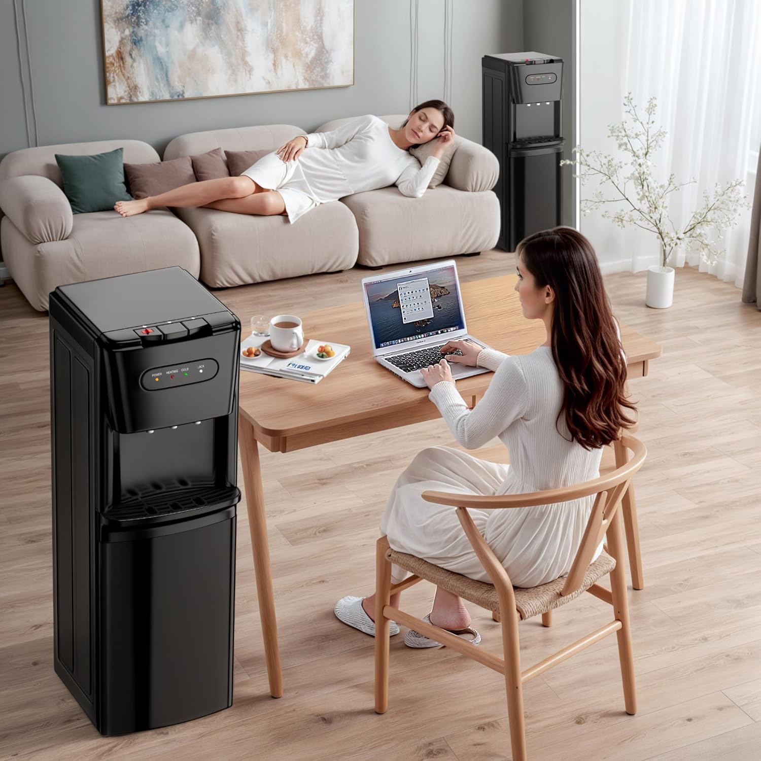 Bottom Loading Water Cooler Dispenser Hot Cold Room Temp for 3 or 5 Gallon Bottles G97803