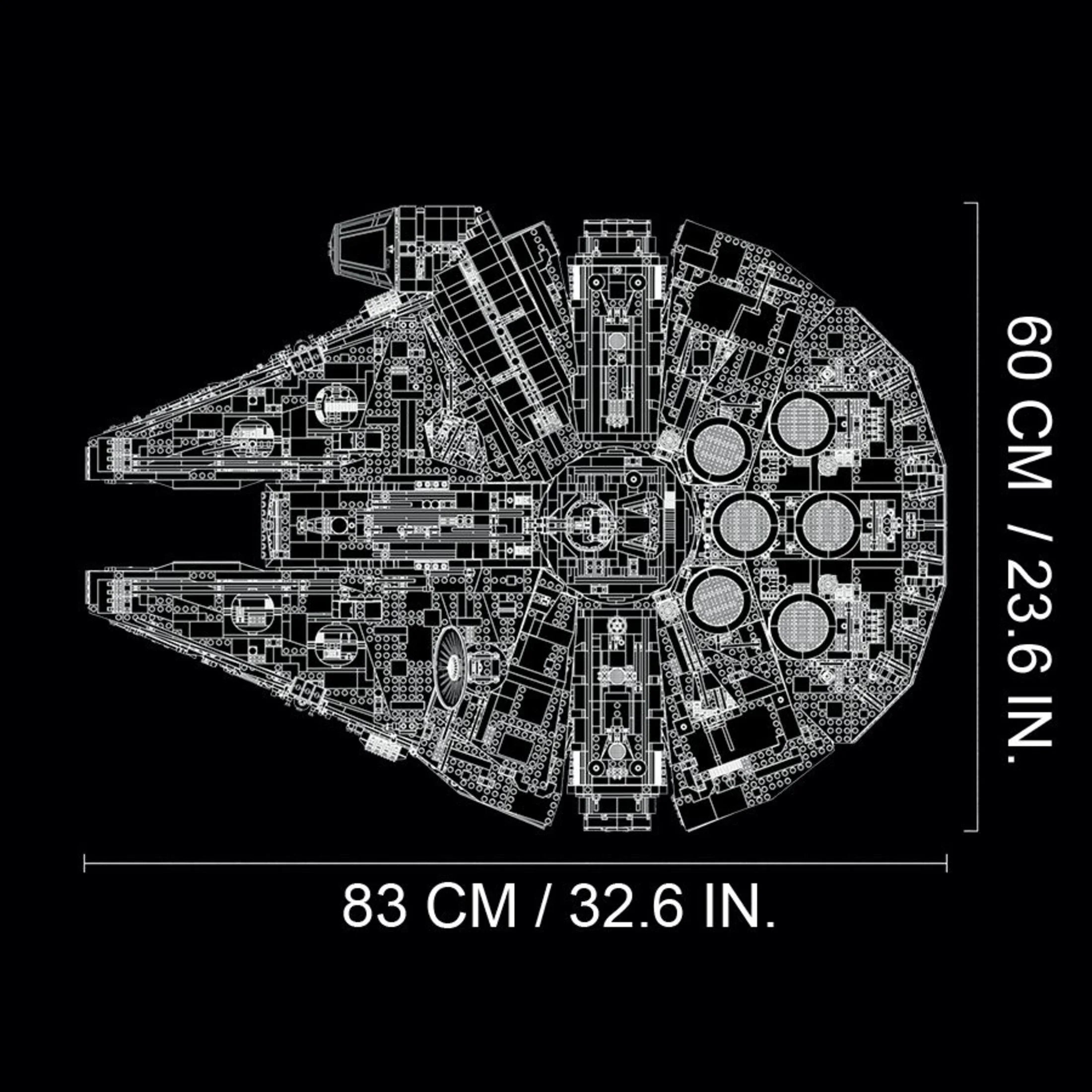 Ultimate Millennium Falcon Building Set and Starship Model Kit E15443