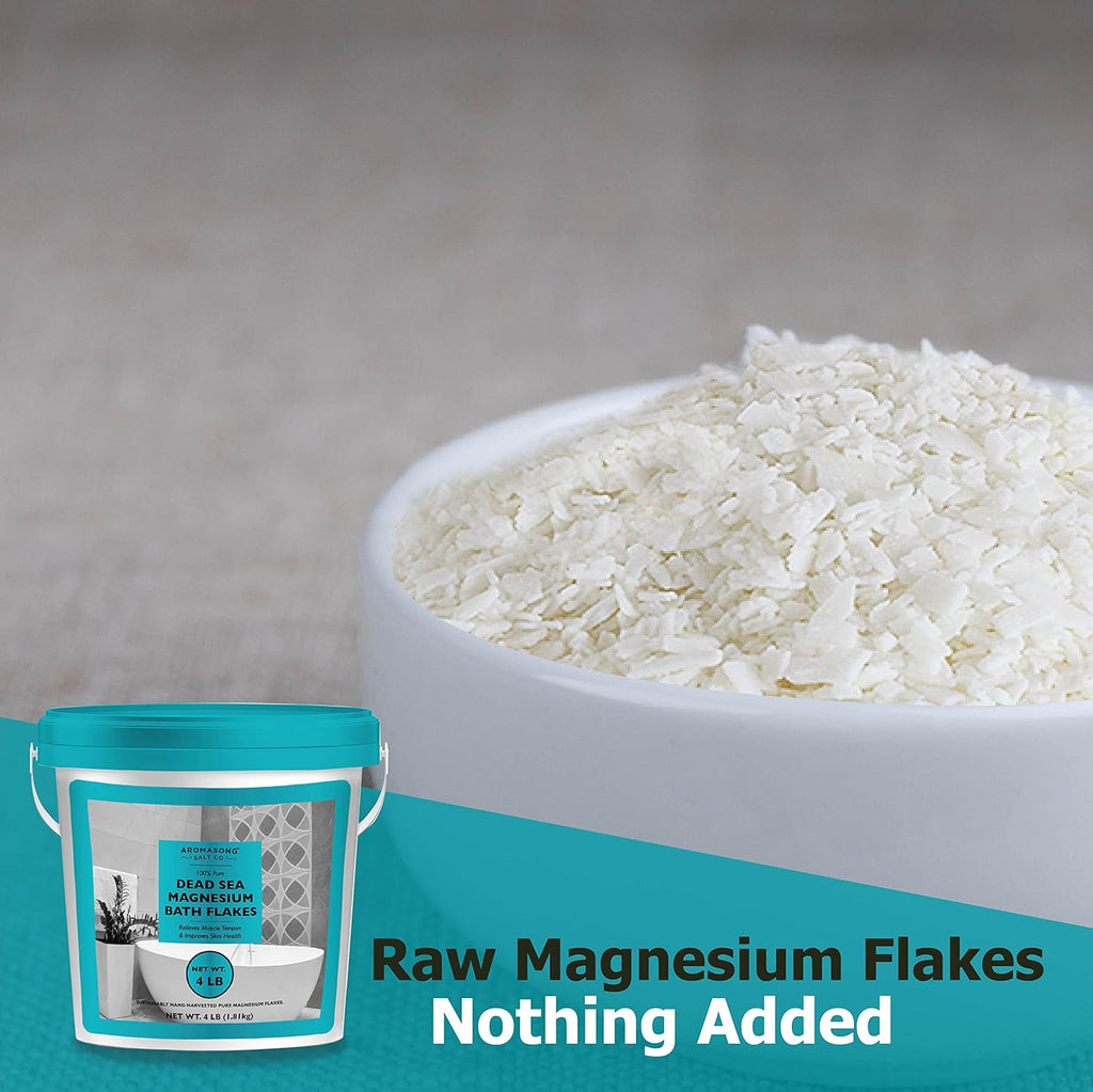 4 LB Raw Dead Sea Magnesium Flakes Bath Salt N93055
