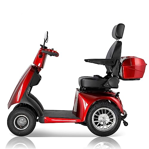 Heavy Duty 4-Wheels Mobility Scooter 800W Red O3129
