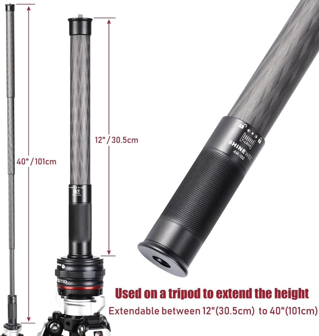 4 Section Carbon Fiber Extension Pole with 1/4 Screw Mount J347391