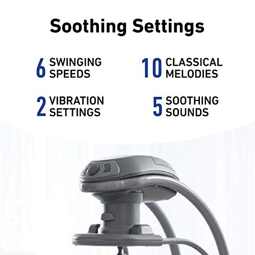 Removable Swing Seat Swing and Rocker with 6 Swinging Speeds E982