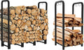 Black 4ft Outdoor Firewood Rack B16938