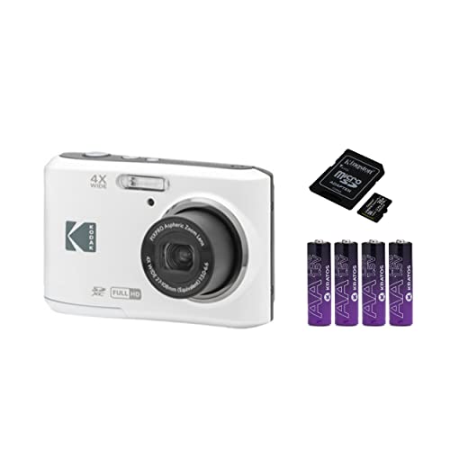 White Digital Camera with 32GB SD Card and AA Batteries G467