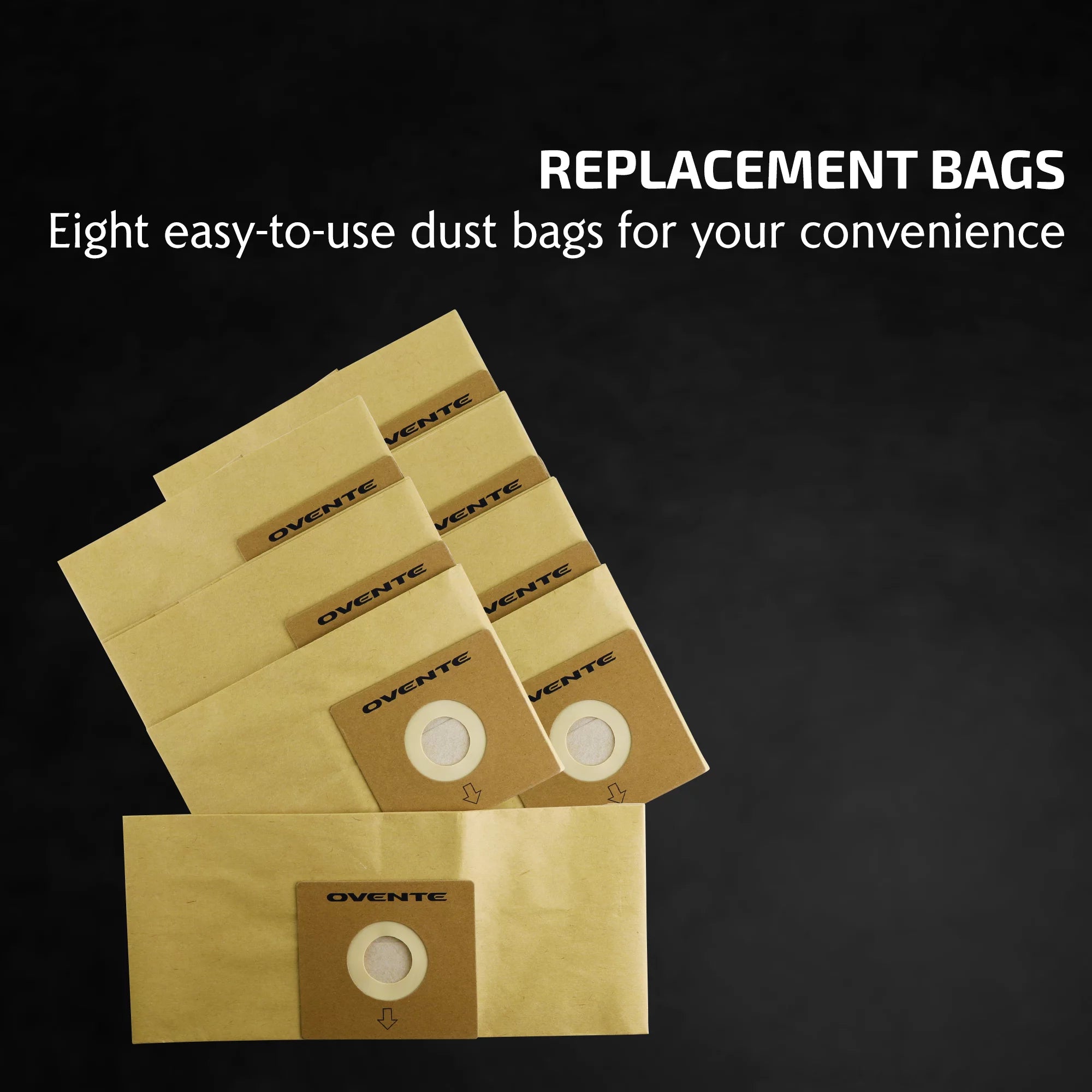 8-Pack Disposable Dust Bag Replacement for Canister Vacuum Cleaner Q895