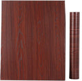 Faux Red Mahogany Wood Grain Contact Paper 15.7x117 Inches Q645