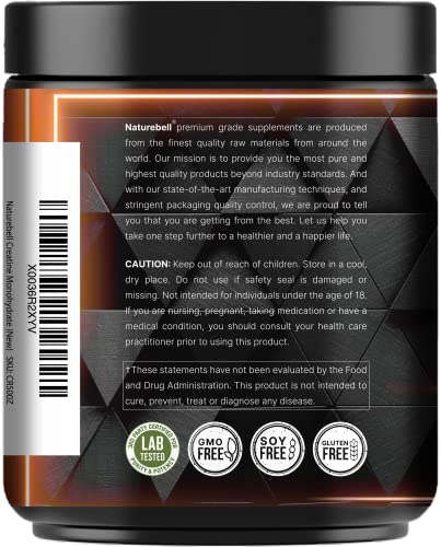 2 Pack Creatine Monohydrate Powder 500 Grams, 5000mg Per Serving, Pure Unflavored Creatine Powder Q2813