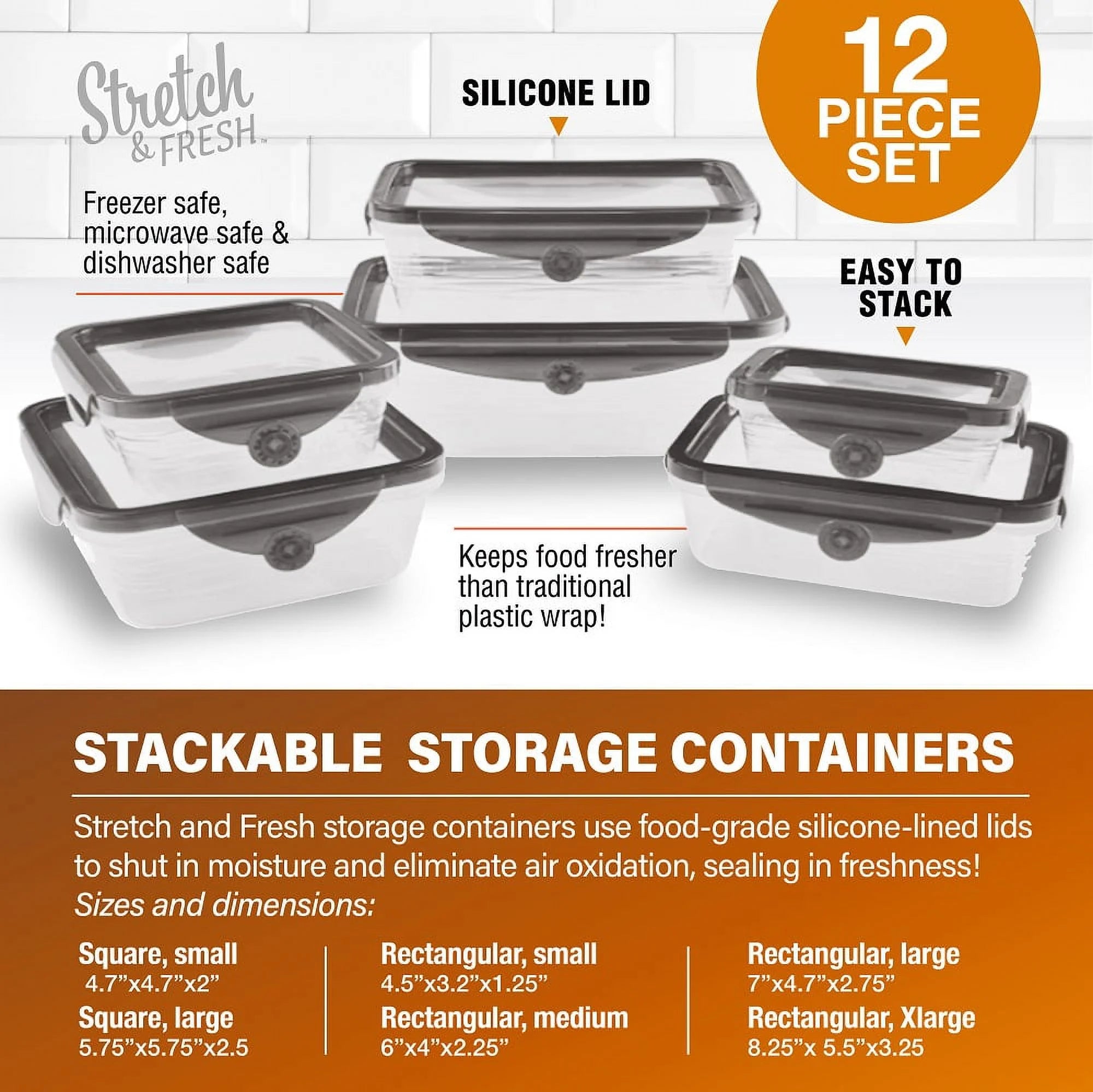 32 Pcs Nonstick Cookware Bakeware Food Storage Set Red C486405