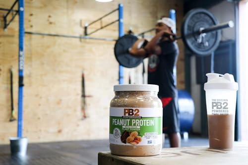 Peanut Protein Powder with Madagascar Vanilla 2 lb 32 oz Jar 20g Vegan Plant Based Protein Non GMO Gluten Free Non Dairy M996977