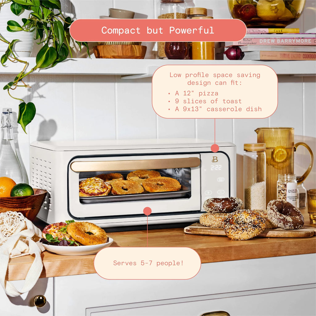 White 9-Slice 1800 W Air Fry Toaster Oven F5922