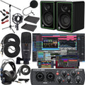 Audio Interface with Studio Monitors and Cables W2708
