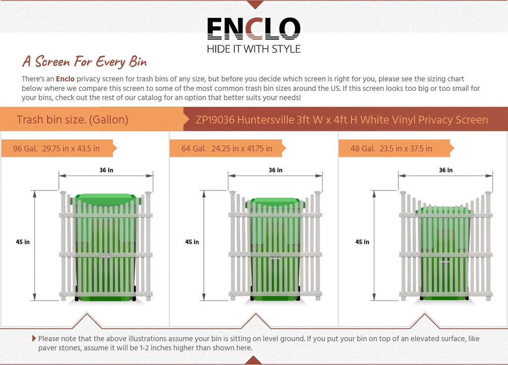 Outdoor Privacy Screen Enclosure (48in x 36in - 2 panels) V746