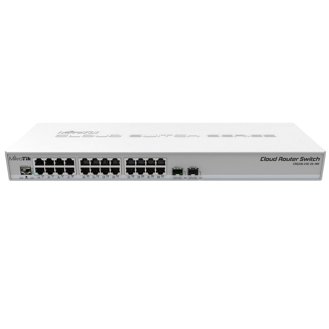24 Gigabit Port Switch with 2 x SFP+ Cages in 1U Rackmount Case H495645