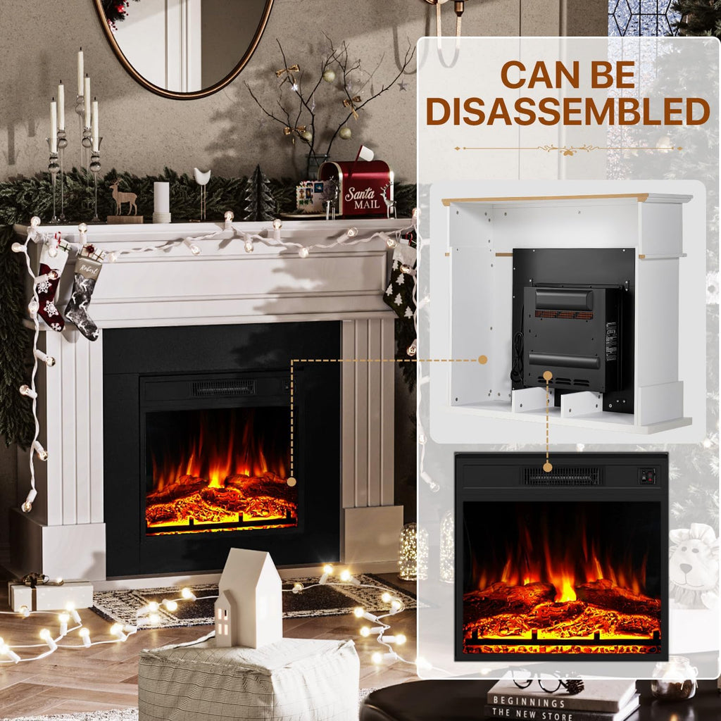 43" Electric Fireplace Mantel with Heater S257271