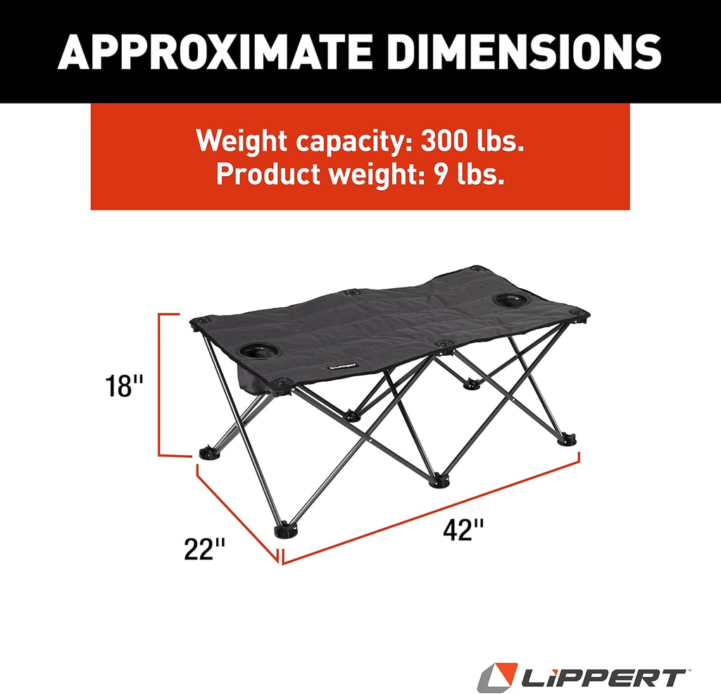 Dark Gray Campfire Ottoman G275948
