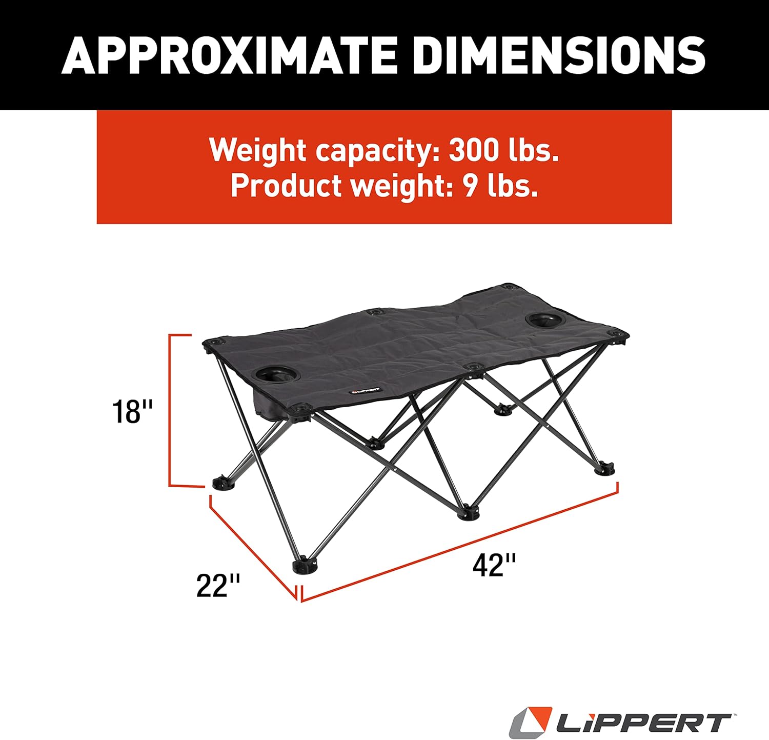 Dark Gray Campfire Ottoman G275948