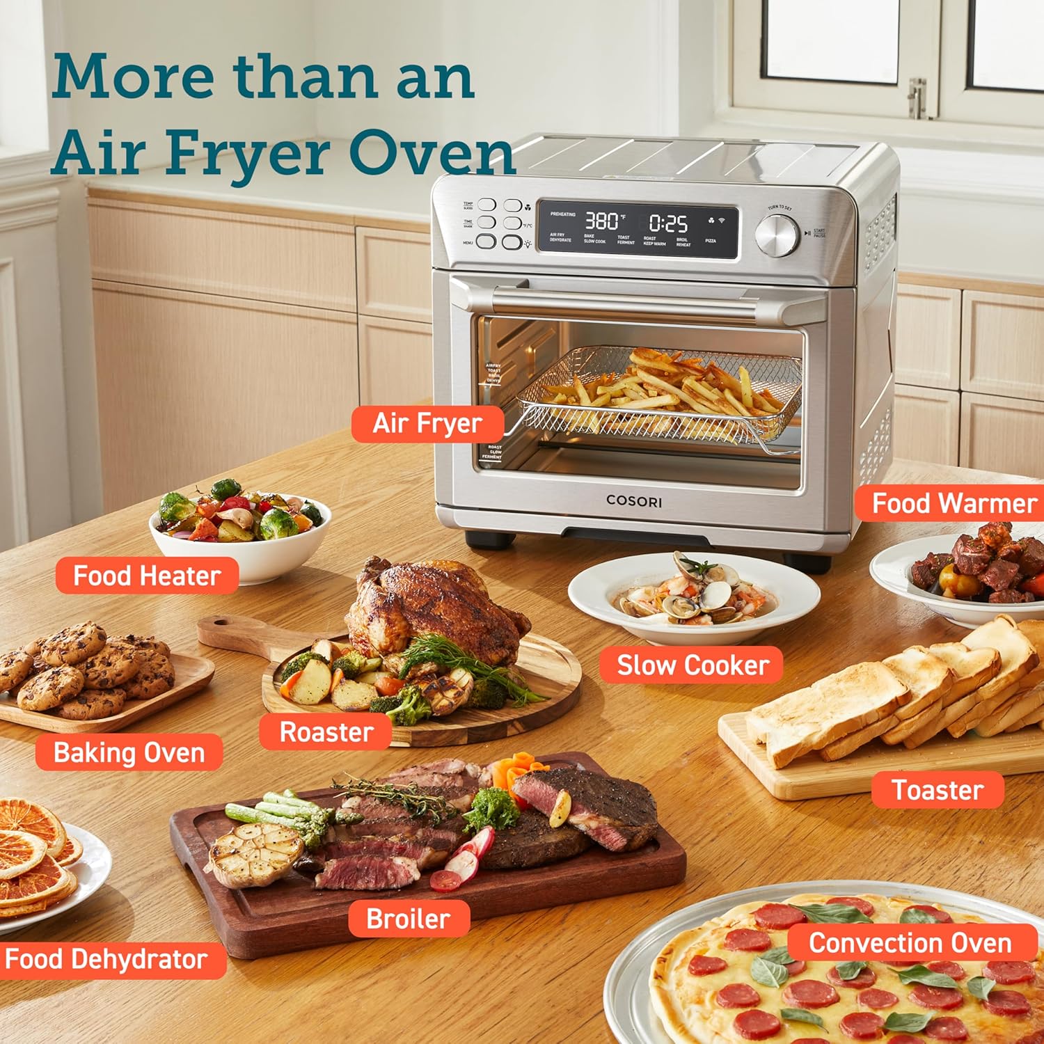 5-Qt Airfryer Toaster Oven Combo C38684