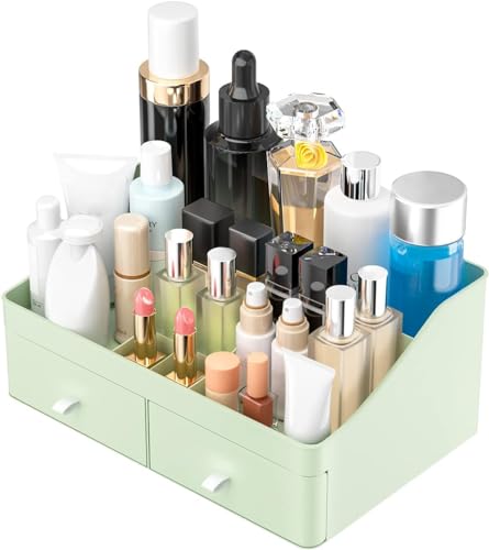 White Makeup Organizer with Drawers W512781