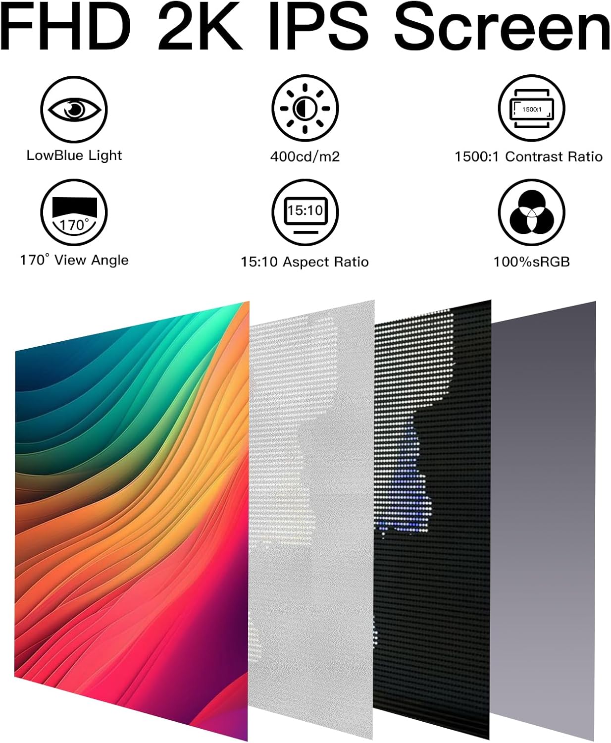 15.6 Inch FHD 1080P Portable Monitor with USB-C and HDMI Inputs D843255