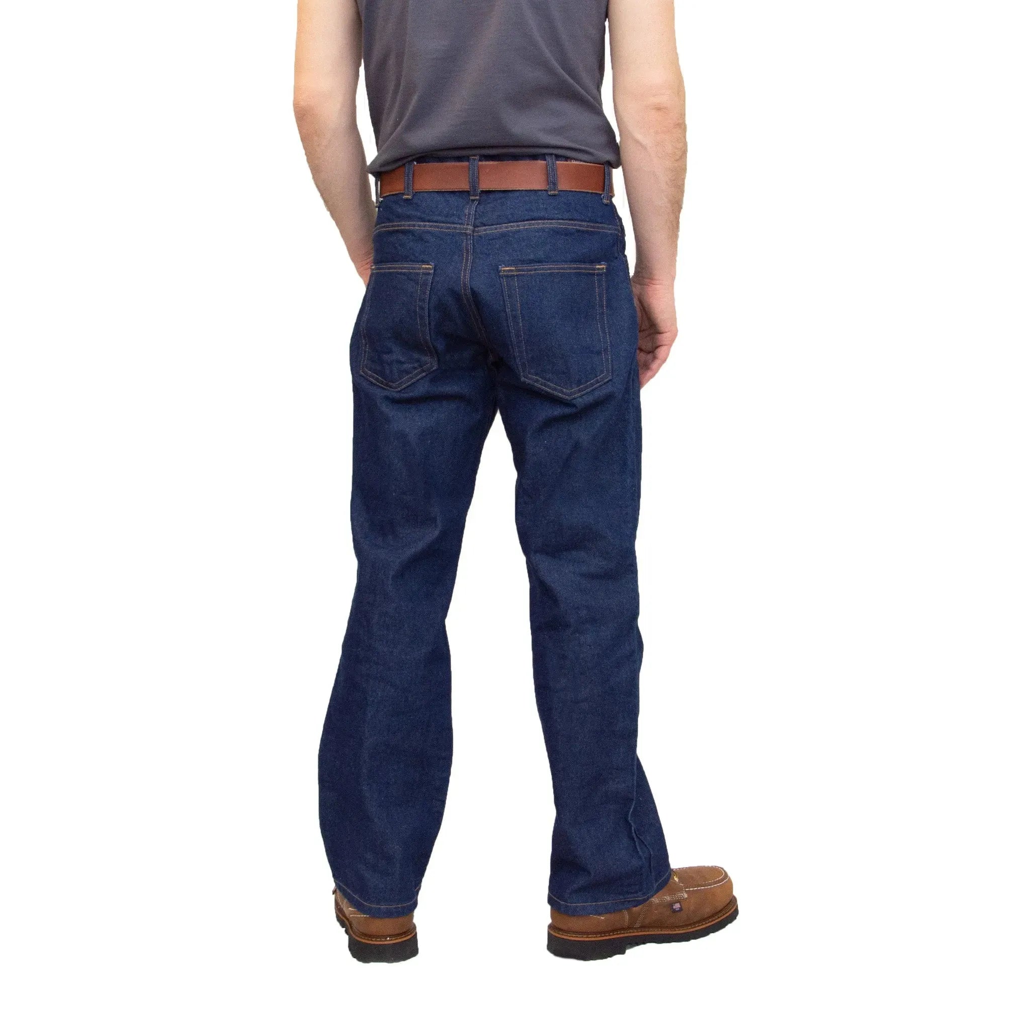 Discontinued Sizes - AA701D - Men's Boot Cut Jean with Gusset - Dark Stonewash