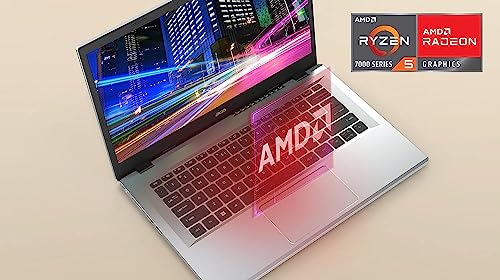 14.0" Full HD IPS Display AMD Ryzen 5 7520U Quad-Core Processor 8GB LPDDR5 512GB NVMe SSD Windows 11 Home Silver Laptop M401008