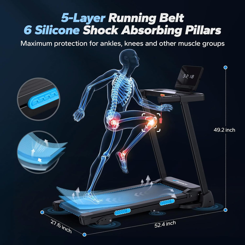Foldable 2 in 1 Treadmill with 6% Incline P78455