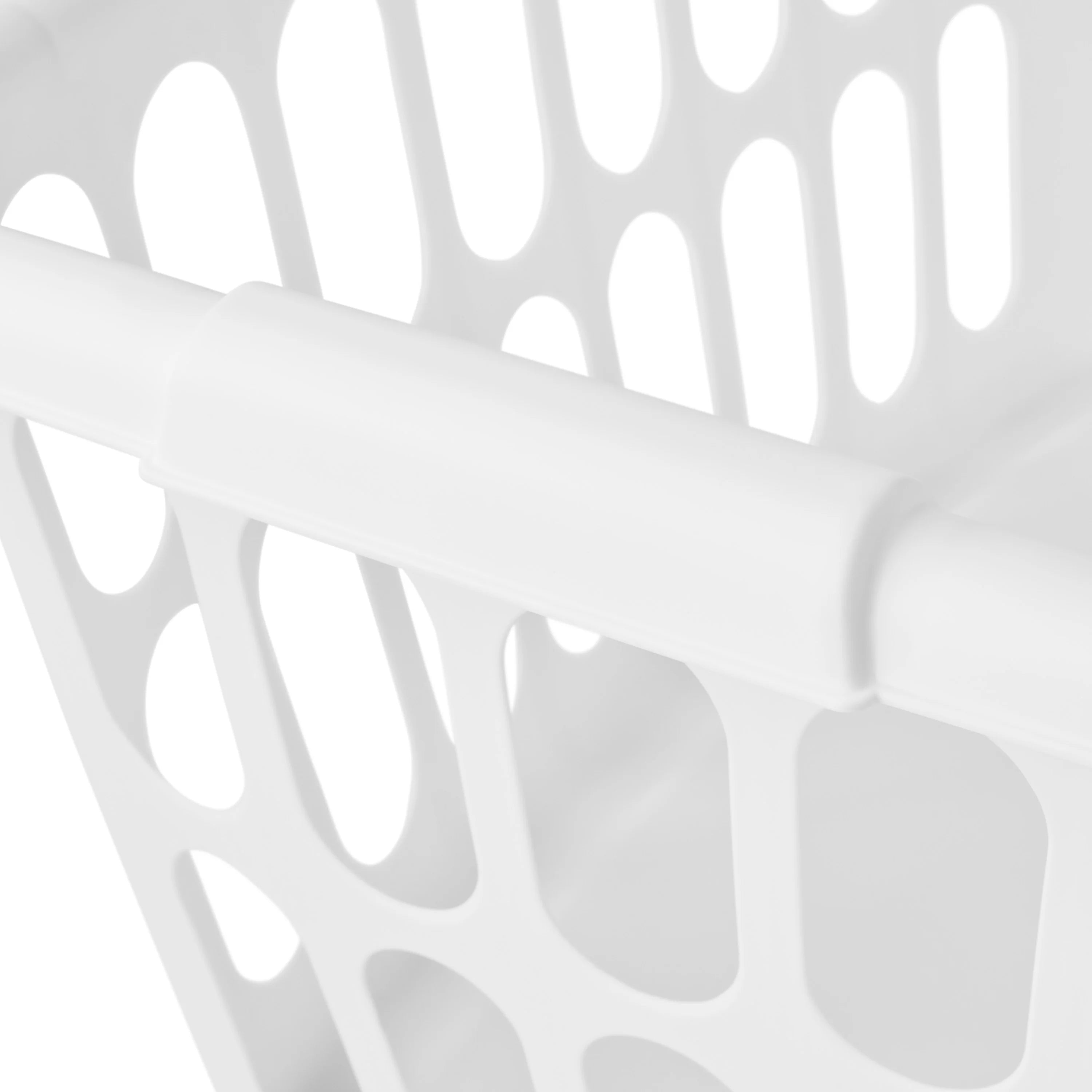 White 6 Pack Rectangular Plastic Laundry Basket K235