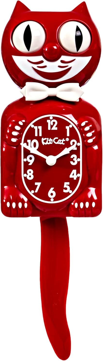 Space Cherry Red 15.5" High Wall Clock U2348