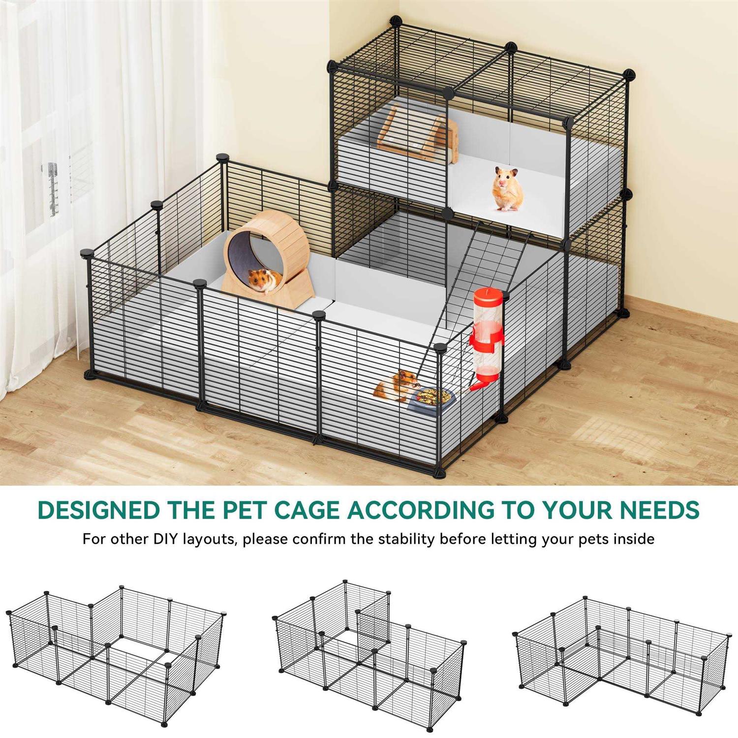 Guinea Pig Cage with Waterproof Plastic Liner I5826